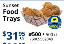 Restaurant Depot Sunset Food Trays offer