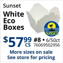 Restaurant Depot Sunset White Eco Boxes offer