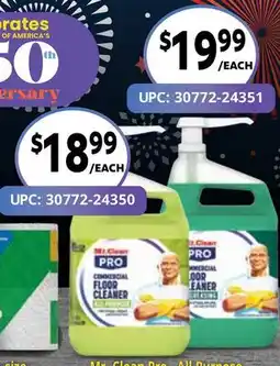 Restaurant Depot Mr. Clean Pro COMMERCIAL ALL-PURPOSE CLEANER offer