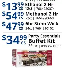 Restaurant Depot Party Essentials Buffet Kit offer