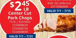 Restaurant Depot Center Cut Pork Chops offer
