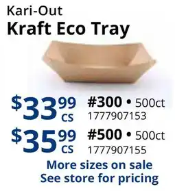 Restaurant Depot Kari-Out Kraft Eco Tray offer