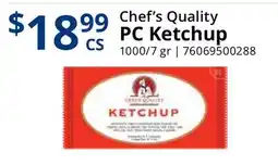 Restaurant Depot Chef's Quality PC Ketchup offer