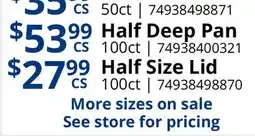 Restaurant Depot Half Deep Pan, Half Size Lid offer