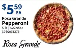 Restaurant Depot Rosa Grande Pepperoni offer