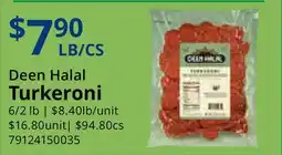 Restaurant Depot Deen Halal Turkeroni offer