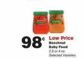 Stater Bros Beechnut Baby Food offer