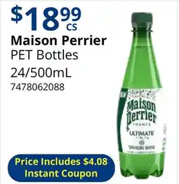 Restaurant Depot Maison Perrier PET Bottles offer