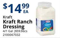 Restaurant Depot Kraft Ranch Dressing offer