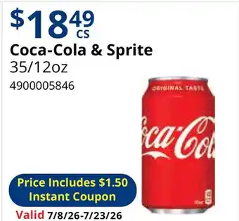 Restaurant Depot Coca-Cola & Sprite offer