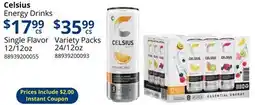 Restaurant Depot Celsius Energy Drinks offer