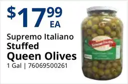 Restaurant Depot Supremo Italiano Stuffed Queen Olives offer