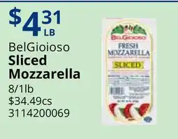 Restaurant Depot BelGioioso Sliced Mozzarella offer