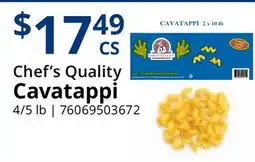 Restaurant Depot Chef's Quality Cavatappi offer