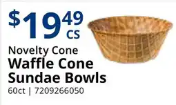 Restaurant Depot Novelty Cone Waffle Cone Sundae Bowls offer