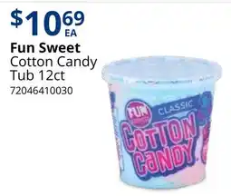 Restaurant Depot Fun Sweet Cotton Candy Tub 12ct offer