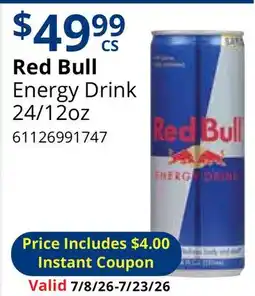 Restaurant Depot Red Bull Energy Drink offer