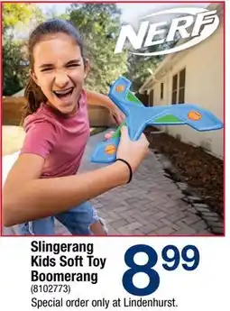 Ace Hardware Nerf Slingerang Kids Soft Toy Boomerang offer