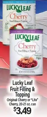 Angelo Caputo's Fresh Market Lucky Leaf Fruit Filling & Topping offer