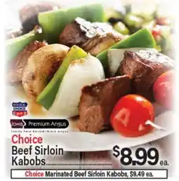 Angelo Caputo's Fresh Market Choice Marinated Beef Sirloin Kabobs offer