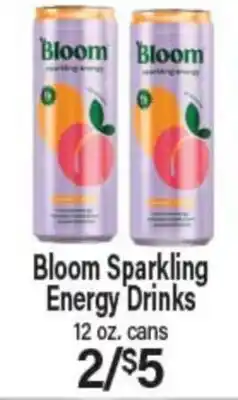 Angelo Caputo's Fresh Market Bloom Sparkling Energy Drinks offer