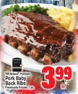 Angelo Caputo's Fresh Market All-Natural Premium Pork Baby Back Ribs offer