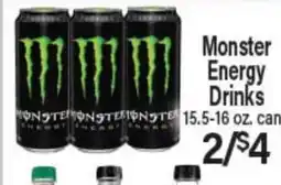 Angelo Caputo's Fresh Market Monster Energy Drinks offer