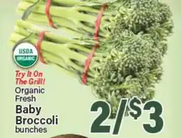 Angelo Caputo's Fresh Market Organic Fresh Baby Broccoli bunches offer