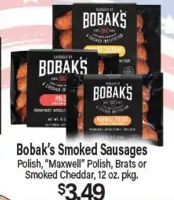 Angelo Caputo's Fresh Market Bobak's Smoked Sausages offer