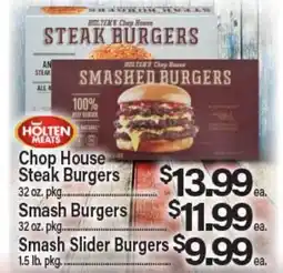 Angelo Caputo's Fresh Market HOLTEN MEATS Chop House Steak Burgers Smash Burgers Smash Slider Burgers offer