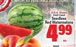 Angelo Caputo's Fresh Market U.S.A. Grown Fresh Sweet Seedless Red Watermelons offer