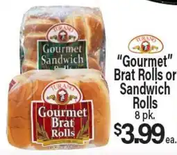 Angelo Caputo's Fresh Market Gourmet Brat Rolls or Sandwich Rolls offer