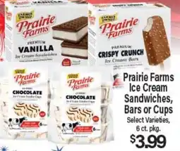 Angelo Caputo's Fresh Market Prairie Farms Ice Cream Sandwiches, Bars or Cups offer