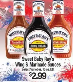 Angelo Caputo's Fresh Market Sweet Baby Ray's Wing & Marinade Sauces offer