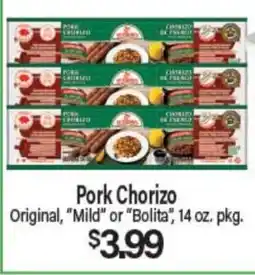 Angelo Caputo's Fresh Market Pork Chorizo offer