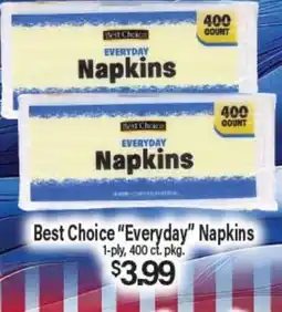 Angelo Caputo's Fresh Market Best Choice Everyday Napkins offer