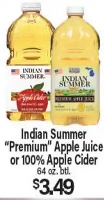 Angelo Caputo's Fresh Market Indian Summer Premium Apple Juice or 100% Apple Cider offer