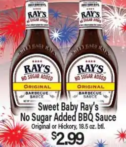 Angelo Caputo's Fresh Market Sweet Baby Ray's No Sugar Added BBQ Sauce offer