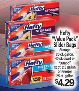 Angelo Caputo's Fresh Market Hefty Value Pack Slider Bags offer