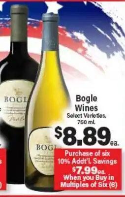 Angelo Caputo's Fresh Market Bogle Wines offer