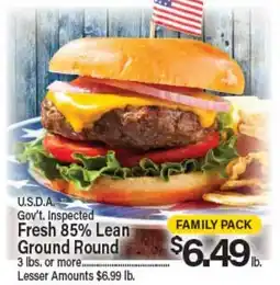 Angelo Caputo's Fresh Market Fresh 85% Lean Ground Round offer