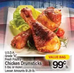 Angelo Caputo's Fresh Market U.S.D.A. Grade A Fresh Poultry Chicken Drumsticks offer