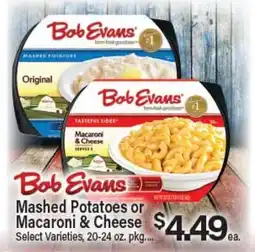 Angelo Caputo's Fresh Market Bob Evans Mashed Potatoes or Macaroni & Cheese offer