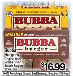 Angelo Caputo's Fresh Market Bubba Burgers offer
