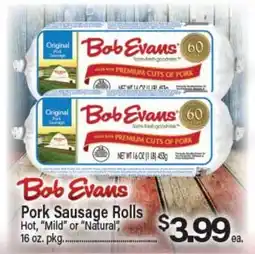 Angelo Caputo's Fresh Market Bob Evans Pork Sausage Rolls offer