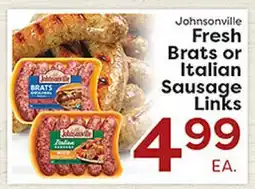Rich's Fresh Market Johnsonville Fresh Brats or Italian Sausage Links offer