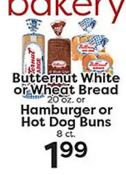 Rich's Fresh Market Butternut White or Wheat Bread or Hamburger or Hot Dog Buns offer