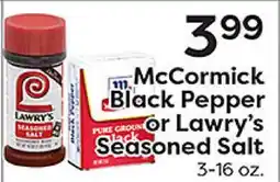 Rich's Fresh Market McCormick Black Pepper or Lawry's Seasoned Salt offer