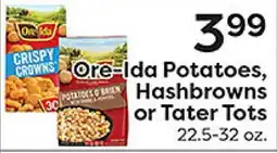 Rich's Fresh Market Ore-Ida Potatoes, Hashbrowns or Tater Tots offer