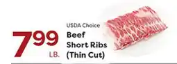 Rich's Fresh Market USDA Choice Beef Short Ribs offer